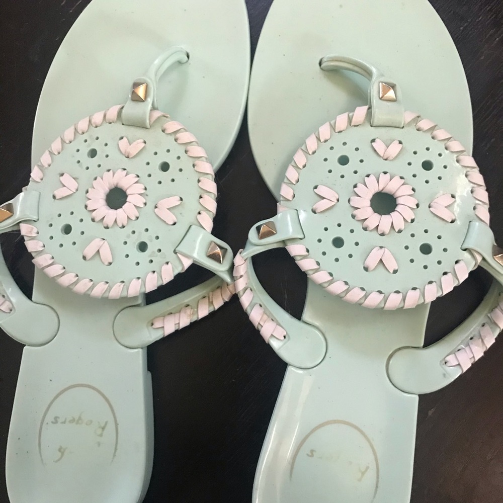 Teal Jack Rogers Sandals